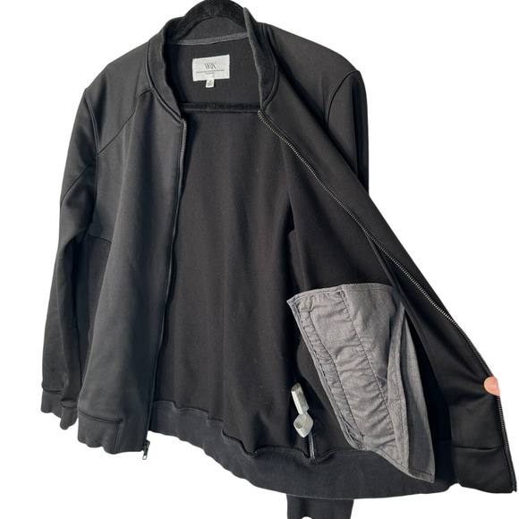New! WRK M Classic Slim Fit Bomber Jacket $198 Alpha Industries Flight Black - Picture 3 of 9